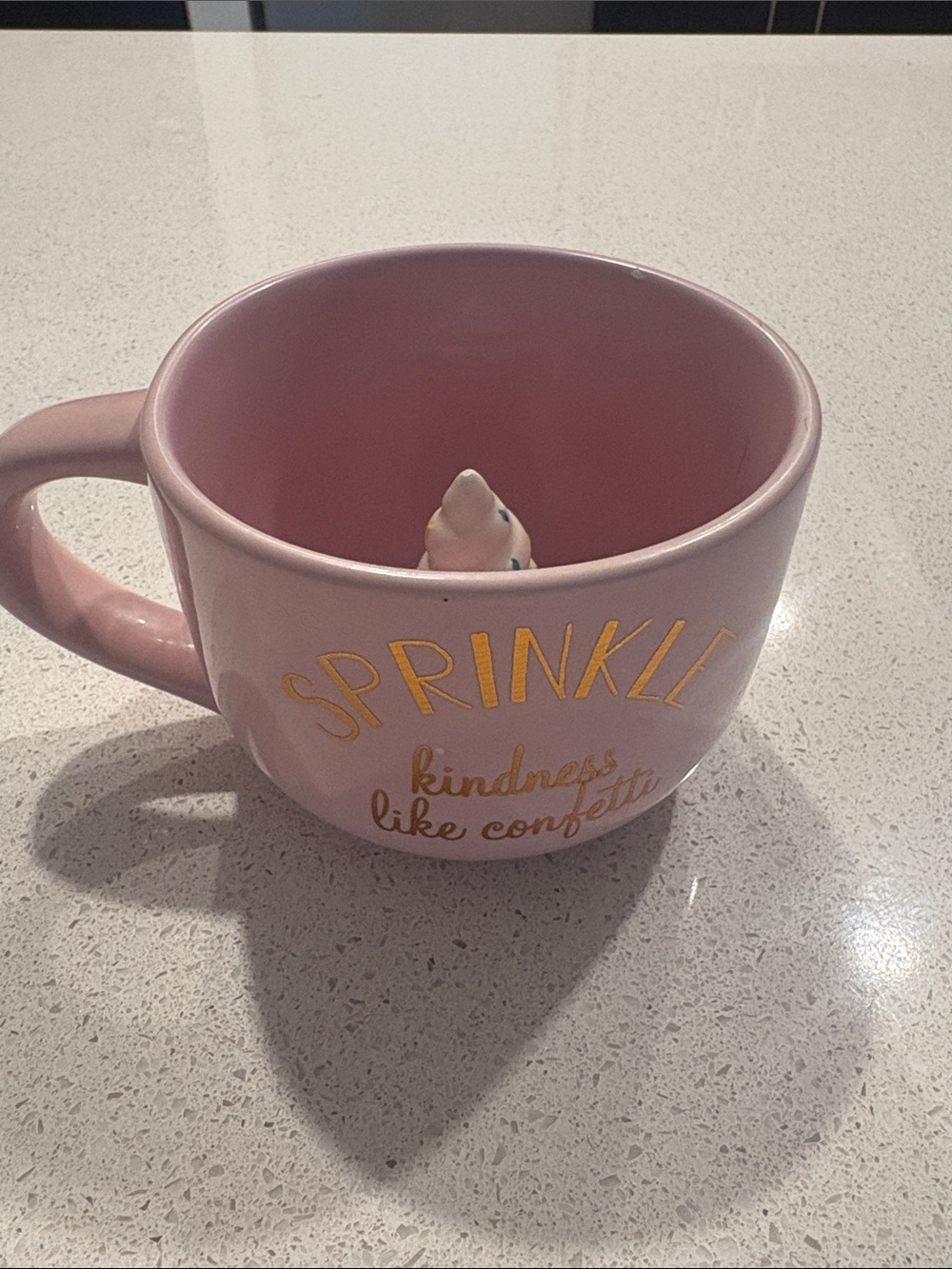 Sprinkle Kindness Like Confetti Pink Ceramic Mug
